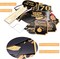 70th Birthday Photo Booth Props(41Pcs), 70 Fabulous Party Supplies, Gold and Black Birthday Favor Decorations